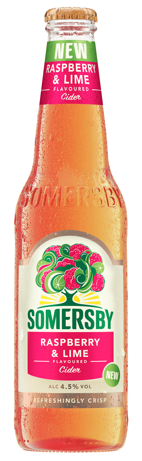 SOMERSBY RASPBERRY AND LIME CIDER 0.33L